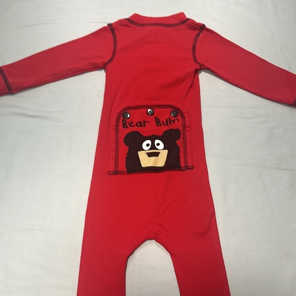 Lazy One - One piece snug fitting “Bear Bum” Pajamas - Size 12 months - Picture 1 of 4